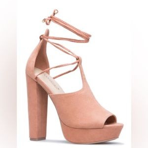 Shoedazzle size 10 Marlena heeled sandal Mauve